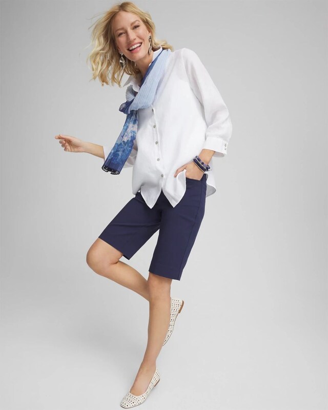 Brigitte Pull-On Slim Shorts - image 2